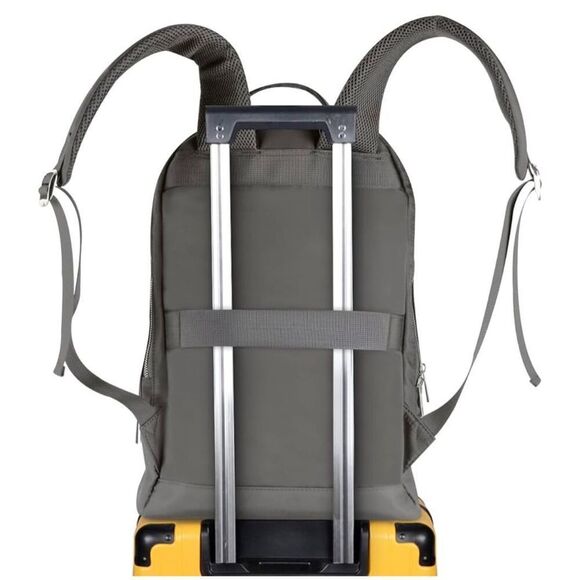 New Kamlui Laptop Medium Backpack Kahki Grey New in Bag - Picture 4 of 9